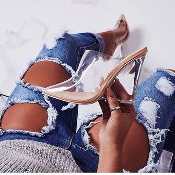 Cinderella All-Clear Wedge Heels - Atlanta Shoe Studio